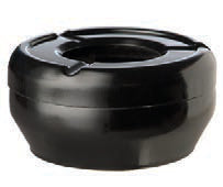 POSACENERE MELAMINA NERO CM.10 H.4 IMPIL. 83611