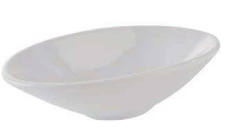 MINI-COPPETTA FINGER MEL.BIANCO 13,5X7,5XH.3 84446