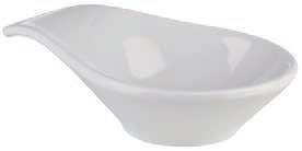 MINI-COPPETTA FINGER MEL.BIANCO 11,5X7,5XH.3 84452