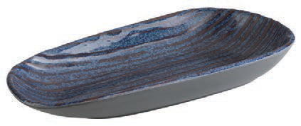 LOOPS-CIOTOLA OVALE MELAM.BLU CM.34X15,5XH.4 85024