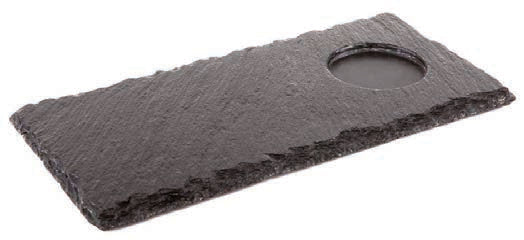 ARDESIA NATURALE-VASSOIO CM.25X12 1 FORO CM6 00986