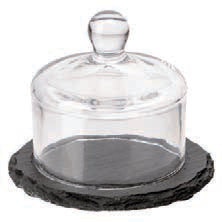 ARDESIA NATURALE-PIAT.TONDO 10,5 C.CUPOLA H8 00984