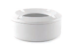 H.PRO-POSACENERE ANTIVENTO CM.10,5 BIANCO ASTM-4WH