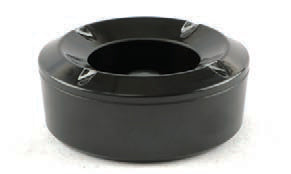 H.PRO-POSACENERE ANTIVENTO CM.10,5 NERO ASTM-4BK