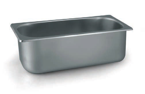 BAC.GELATO INOX 36X16,5 H.12 GE361612EC