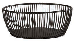 SVART-CESTINO METALLO NERO CM.20X15 H.8
