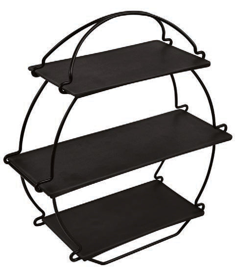 STAND TEA ESPOSITORE NERO CM 36,2X13,5X38,5