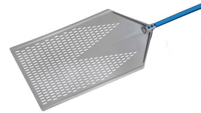 AZZURRA-PALA PIZZA ALLUMINIO RETT. FORATA CM 40X60