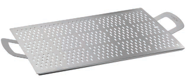 VASSOIO-TAGLIERE PIZZA RETT. ALLUM. FORATO CM40X60