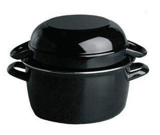 PENTOLA COZZE A SERVIRE D20H NER. LAMIERA SMALTATA