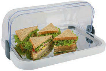 VETRINA DOPPIA BIAN ABS-INOX REFR ROLLTOP 44X32 44