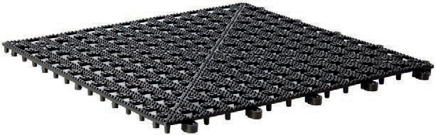 TAPPETINO BAR ANTIGOCCIA CM 33X33H NERO PLASTICA