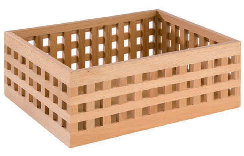 BROTSTATION-SCATOLA IN LEGNO CM 34X26XH12,5