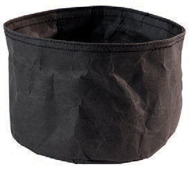 CESTINO PANE TONDO NERO CM.24 H.24 FIBRE NATURALI
