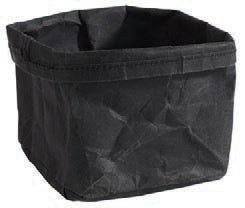 CESTINO PANE NERO CM.12X11,5 H.11,5 FIBRE NATURALI
