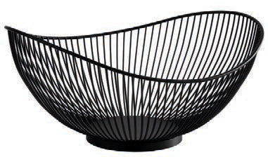 SVART-CESTINO METALLO,NERO 29,5X25,5H13,5CM