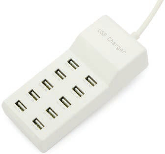 PRESA MULTIPLA HUB USB 10 PORTE X LAMPADE