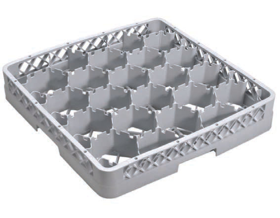 BASE 20 SCOMPARTI GRIGIA CM.50X50 RBASE20E