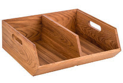 BUFFET BOX LEGNO 2 SCOMPARTI CM 35X31XH.12,5