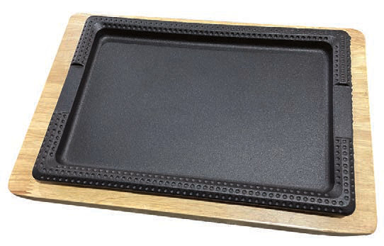 H.PRO-GHISA PIASTRA 27X18 BASE LEGNO YY2125