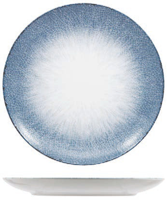 IRYS BLUE - PIATTO PIANO COUPE CM.27 PORCELLANA