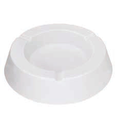 H.PRO-POSACENERE MELAMINA CM.10,5 BIANCO ASTM-2