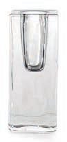 CUBO-PORTACANDELA VETRO X STELO CM.4X4 H.10