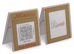 CF.5 CAVALLETTI PER MENU QR CODE