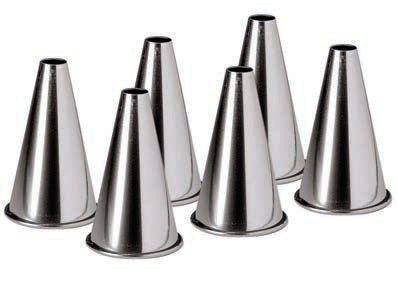 SET 6 BOCCHETTE TONDE INOX 123783