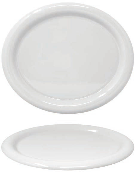 GIOTTO BIANCO - PIATTO OVALE CM 34