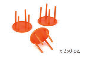 DISTANZIATORI PER CARTONI PIZZA 3X3 250PZ AC-DST33