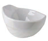 FRIENDLY BOWL-COPPETTA POLIET. BIANCA 7,5X7 H 4,5