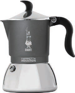 FIAMMETTA GRIGIA - CAFFETTIERA 2TZ INDUZIONE