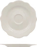 GRACE-PIATTO TAZZA CAFFE IN PORC. ALLUMIN CM 12,5