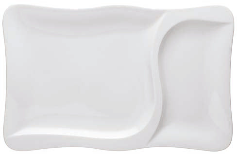 GOURMET-PIATTO RETTANG.2 SCOMPARTI CM 37X24 3646