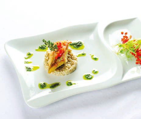 GOURMET-PIATTO QUADRO 3 SCOMPARTI CM 28 3638