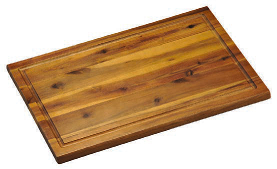 ACACIA-TAGLIERE RET.CM 32X21XH.1,5 CON SCANALATURA