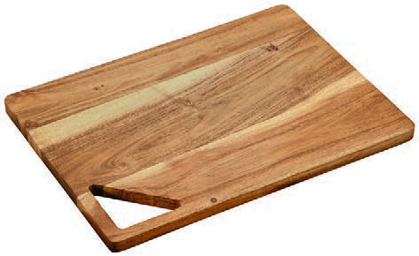 ACACIA-TAGLIERE RETT.CM 28X19XH.1,5 CON FORO