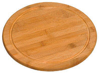 BAMBOO-TAGLIERE TONDO CM 25 H.1,3 CON SCANALATURA