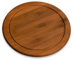 BAMBOO DARK-TAGLIERE TONDO CM 26 H.1,3 CON SCAN.