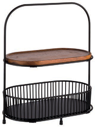 SVART-CESTINO METAL BIANCO CREMA CM.20 H.8