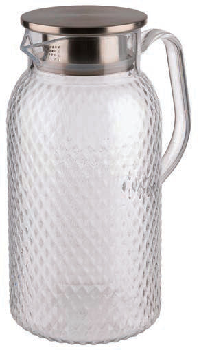 CARAFFA PER SUCCHI POLICARBONATO LT. 1 CM 10 H.19