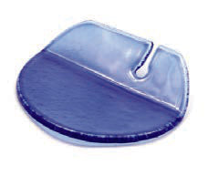 ROUND - POGGIAPOSATE VETRO BLU CM 10