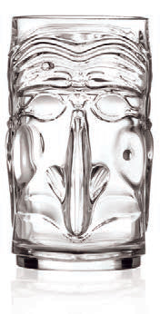 TIKI PULCINELLA-CF.4 BICCHIERI FH CL45 CM7,6 H13,6