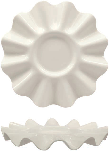 FLUCTUA BIANCO- PIATTO GOURMET CM 25,5 ALLUMINA