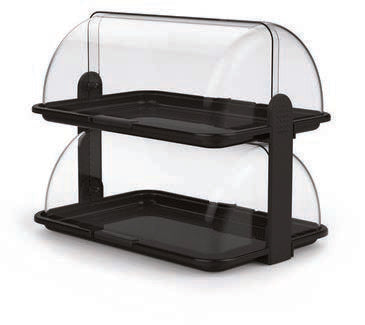 VETRINETTA DOPPIA MEDIA 38X26X35,5 BASE NERA