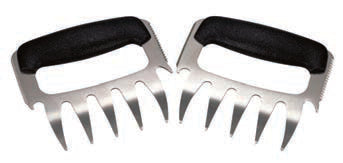 ARTIGLI PER CARNE - SET 2 PEZZI INOX CM 12X10,5