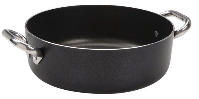 AL-BLACK 3MM-CASSERUOLA BASSA 2M CM 28 H.9,5LT 6,4