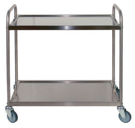 CARRELLO INOX 2 PIANI CM 103X53X92 SME2100