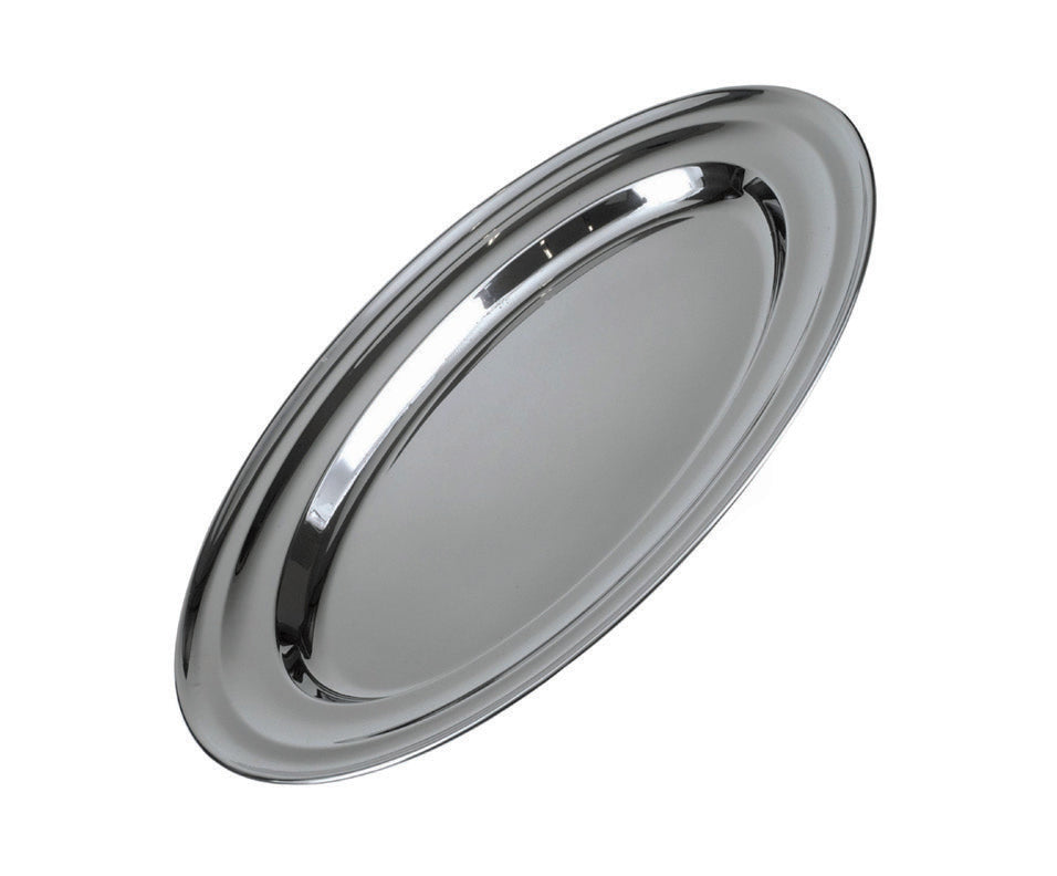 VASSOIO OVALE PORTATA CM 25 INOX 1100-25